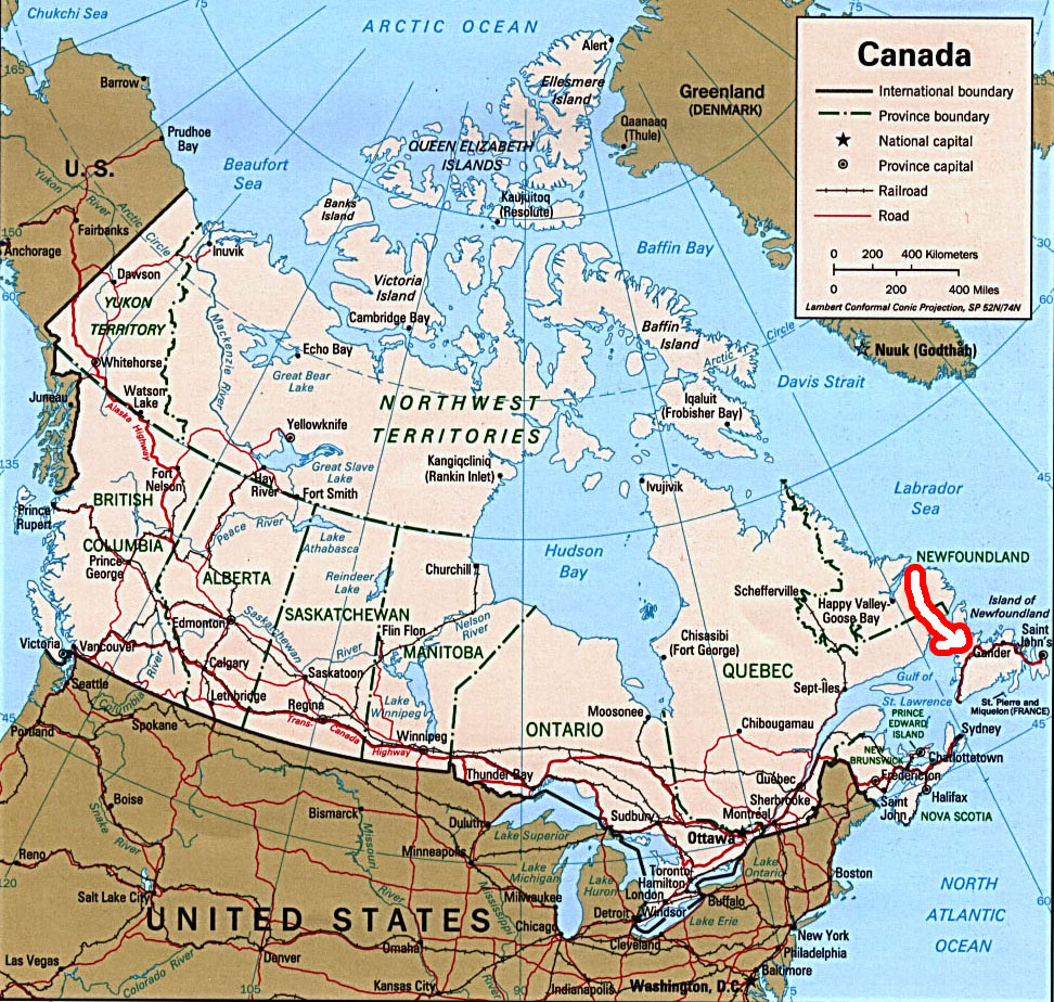 Canada's Map - See where we are located.